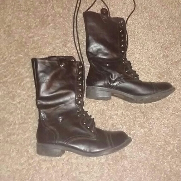 Women's Combat boots - Picture 4 of 5